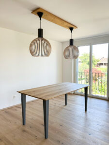 Esstisch, Massivholz, Eiche, auf Maß, Schreiner, Zachi WIedner Möbel&Raumdesign, Waldshut, SChweiz Nähe, Lauchringen, Deutschland