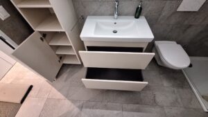 Badmöbel, Waschbeckenunterschrank, Lavabo, vom Schreiner, auf Maß, Zachi Wiedner Möbel&Raumdesign, Lauchringen. Schreinerei, Deutschland, Nähe Schweiz