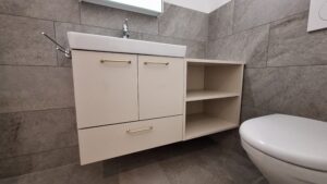 Badmöbel, Waschbeckenunterschrank, Lavabo, vom Schreiner, auf Maß, Zachi Wiedner Möbel&Raumdesign, Lauchringen. Schreinerei, Deutschland, Nähe Schweiz