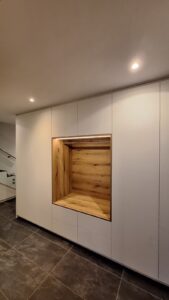 Garderobe, nach Maß, vom Schreiner, beleuchtet, Eingangsbereich, Zachi Wiedner Möbel&Raumdesign, Lauchringen, Nähe Schweiz, Waldshut